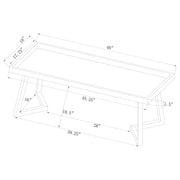 Beaufort Velvet Upholstered Dining Bench Steel Grey - detail 6