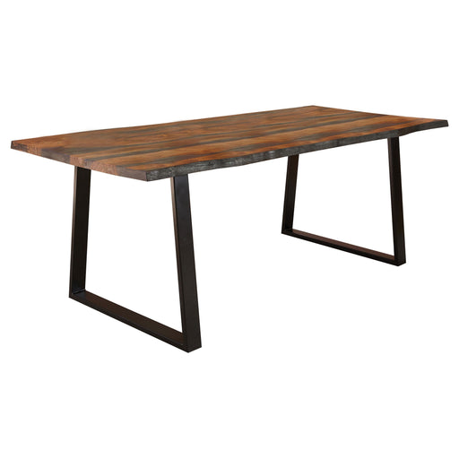 Ditman 80-inch Live Edge Dining Table Grey Sheesham - alternate view