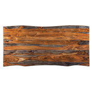 Ditman 80-inch Live Edge Dining Table Grey Sheesham - detail 6