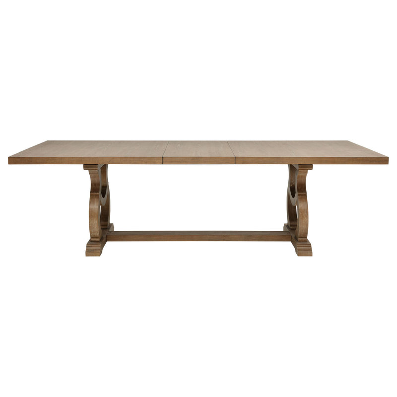 Brockway 7-piece Extension Leaf Dining Set Barley Brown - detail 4