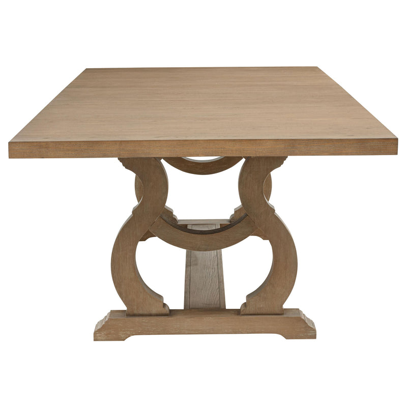 Brockway 7-piece Extension Leaf Dining Set Barley Brown - detail 5