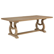 Brockway 104-inch Extension Leaf Dining Table Barley Brown - detail 3