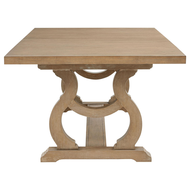 Brockway 104-inch Extension Leaf Dining Table Barley Brown - detail 7