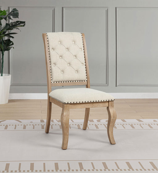Brockway Upholstered Dining Chair Barley Brown (Set of 2) - alternate view