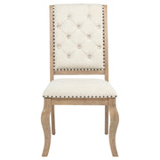 Brockway Upholstered Dining Chair Barley Brown (Set of 2) - detail 4