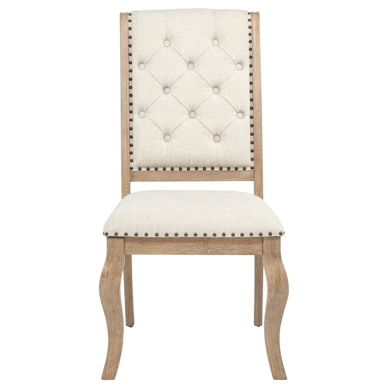 Brockway Upholstered Dining Chair Barley Brown (Set of 2) - detail 4