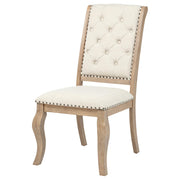 Brockway Upholstered Dining Chair Barley Brown (Set of 2) - detail 5