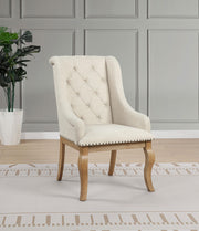 Brockway Upholstered Arm Chair Barley Brown (Set of 2) - alternate view
