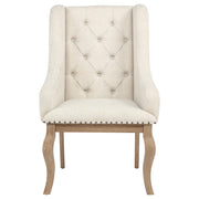 Brockway Upholstered Arm Chair Barley Brown (Set of 2) - detail 4