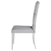 Kerwin Velvet Upholstered Dining Side Chair Grey (Set of 2) - detail 6