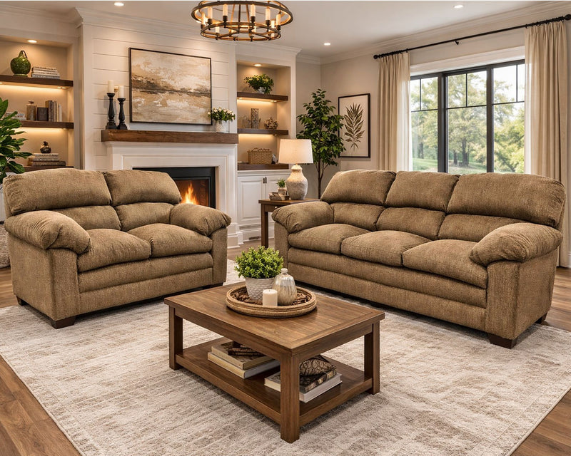 Osaka Mocha Sofa & Loveseat