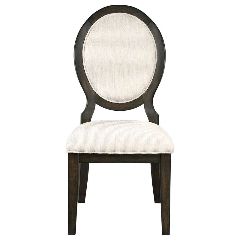 Twyla Oval Back Dining Side Chair Dark Cocoa (Set of 2) - detail 4