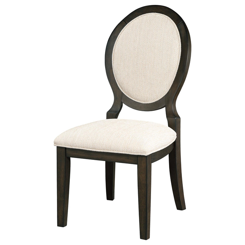 Twyla Oval Back Dining Side Chair Dark Cocoa (Set of 2) - detail 5