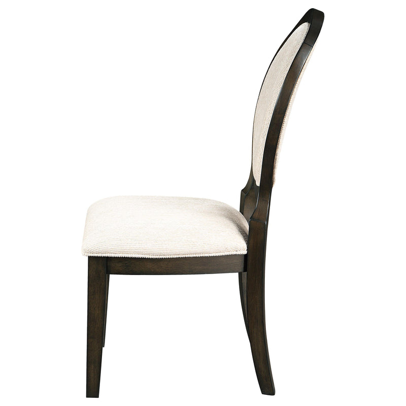 Twyla Oval Back Dining Side Chair Dark Cocoa (Set of 2) - detail 6