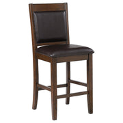 Dewey Upholstered Counter Chair Walnut (Set of 2) - detail 3
