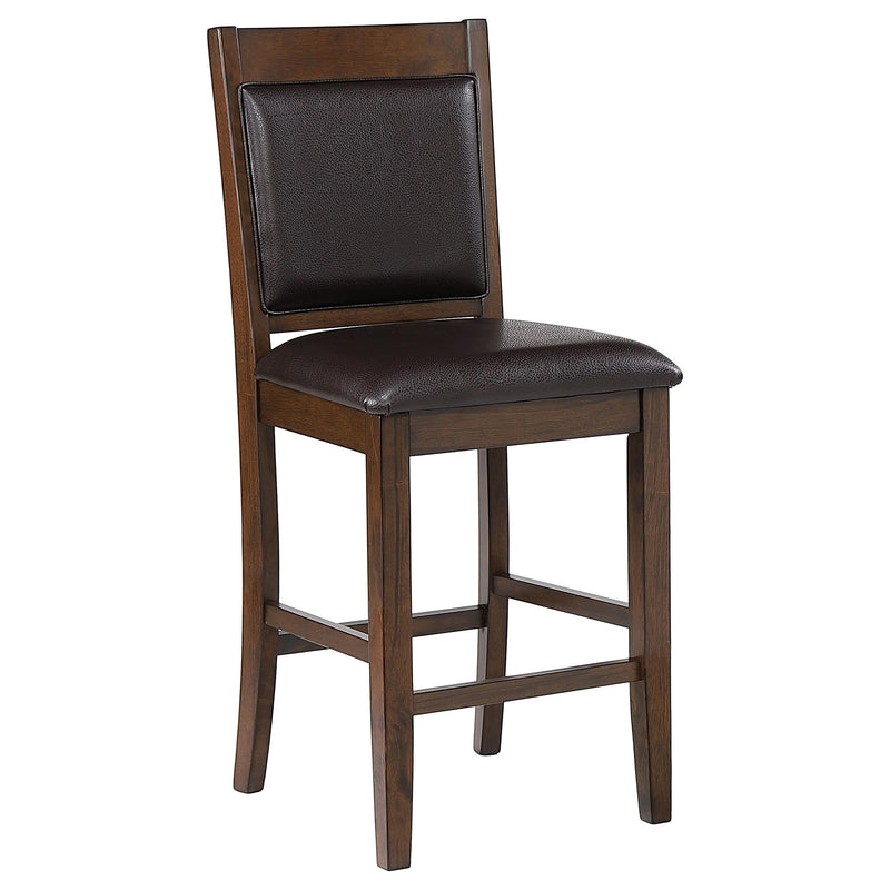 Dewey Upholstered Counter Chair Walnut (Set of 2) - detail 3