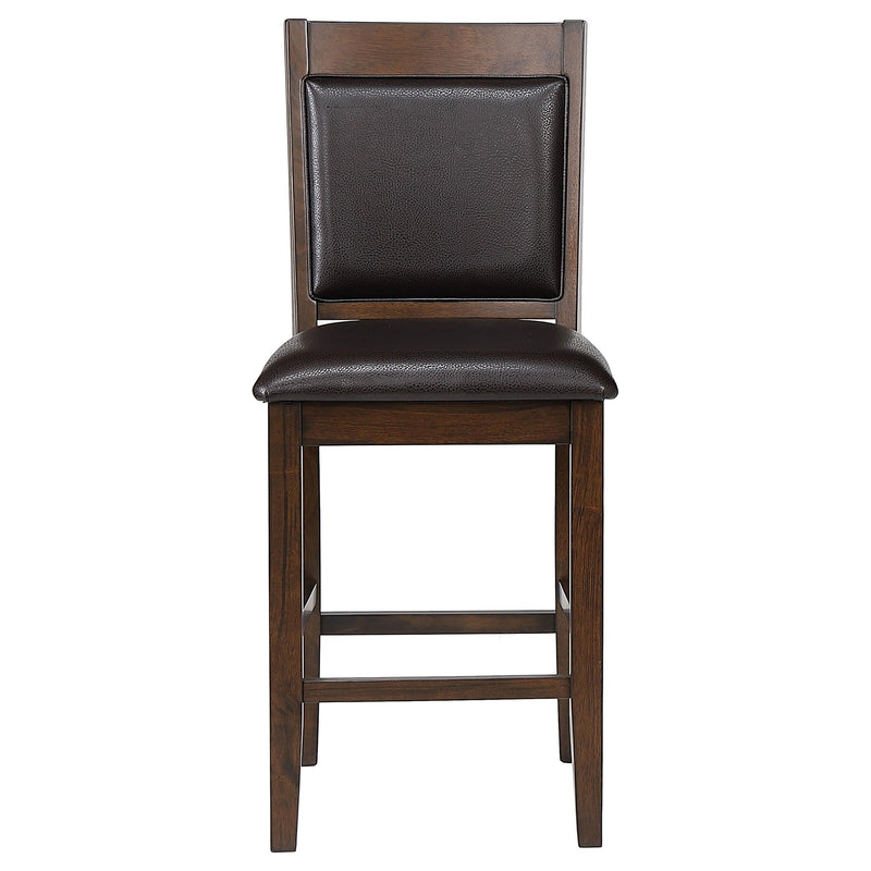 Dewey Upholstered Counter Chair Walnut (Set of 2) - detail 4