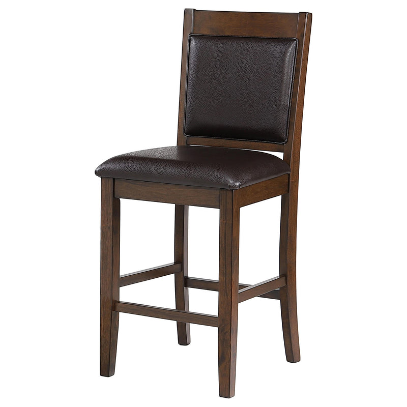 Dewey Upholstered Counter Chair Walnut (Set of 2) - detail 5