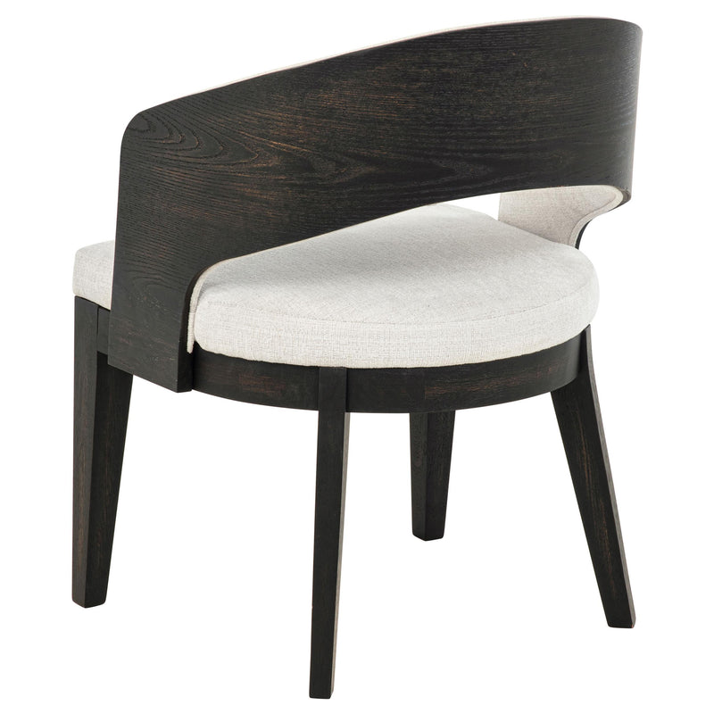 Leandro 7-piece Round Dining Table Set Burnished Black - detail 8