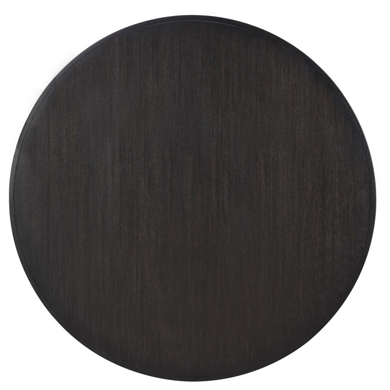 Leandro 7-piece Round Dining Table Set Burnished Black - detail 6