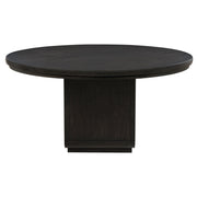 Leandro 60-inch Round Dining Table Burnished Black - detail 4