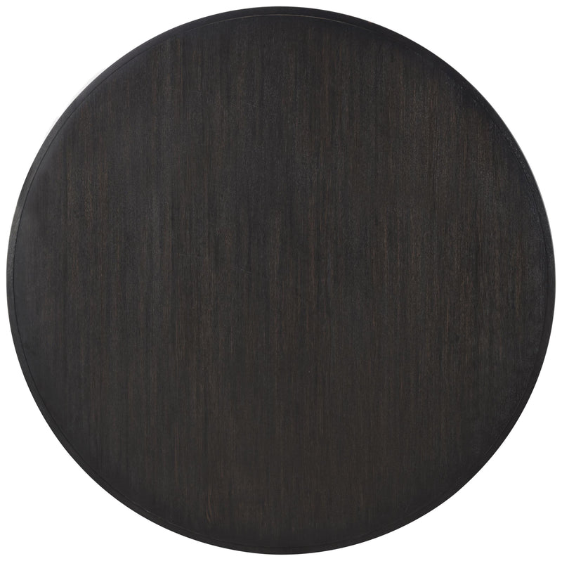 Leandro 60-inch Round Dining Table Burnished Black - detail 5