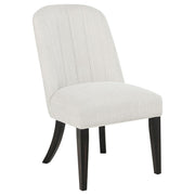 Leandro Upholstered Dining Side Chair Cream (Set of 2) - detail 3