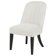 Leandro Upholstered Dining Side Chair Cream (Set of 2) - detail 5