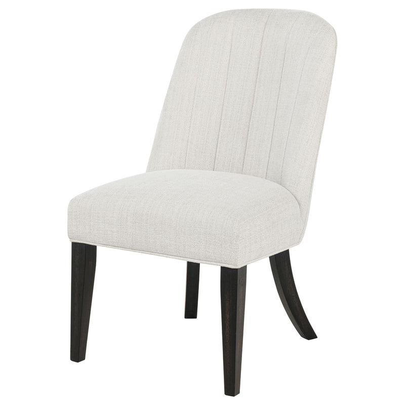 Leandro Upholstered Dining Side Chair Cream (Set of 2) - detail 5