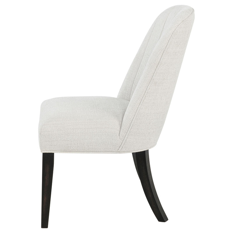 Leandro Upholstered Dining Side Chair Cream (Set of 2) - detail 6