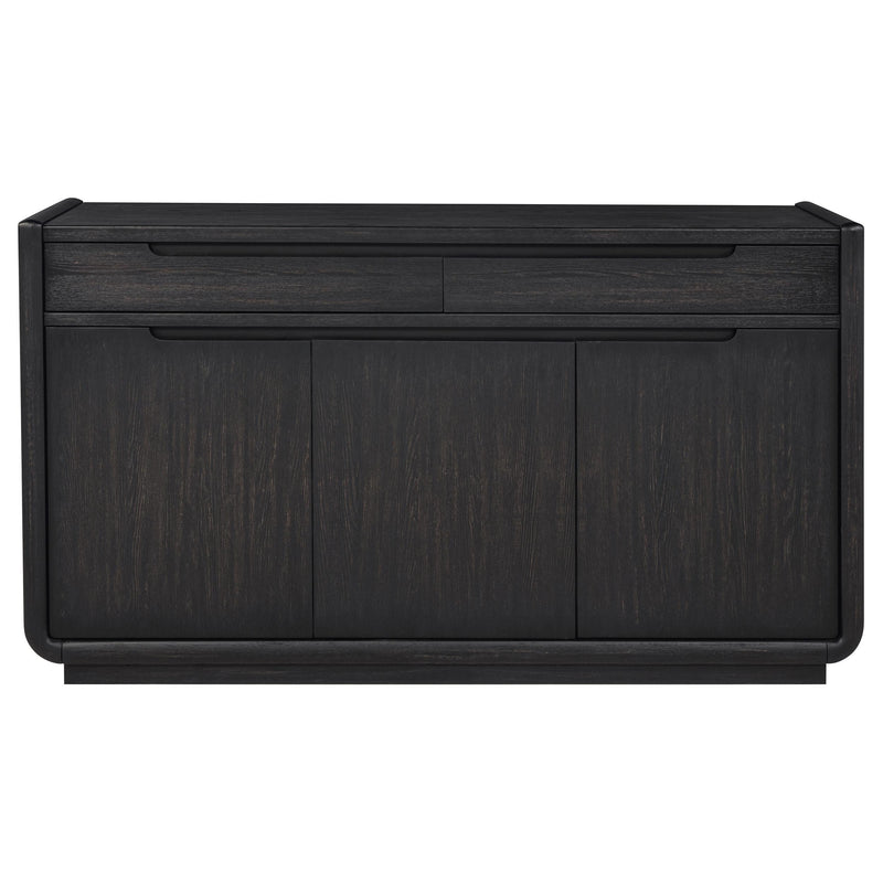 Leandro 2-drawer Dining Sideboard Server Burnished Black - detail 3