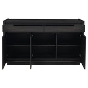 Leandro 2-drawer Dining Sideboard Server Burnished Black - detail 4