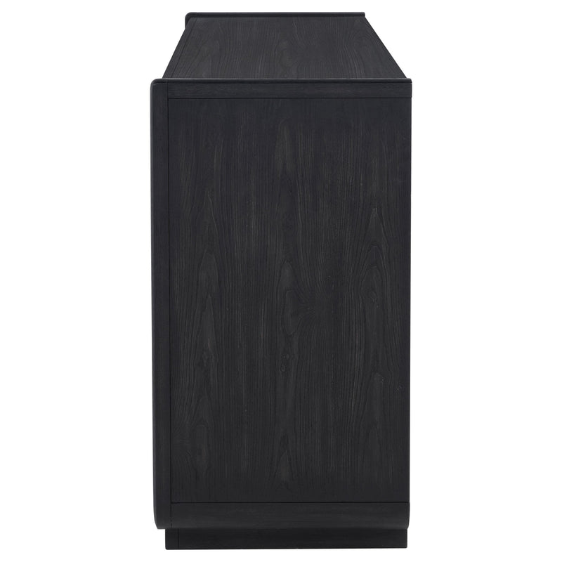 Leandro 2-drawer Dining Sideboard Server Burnished Black - detail 5