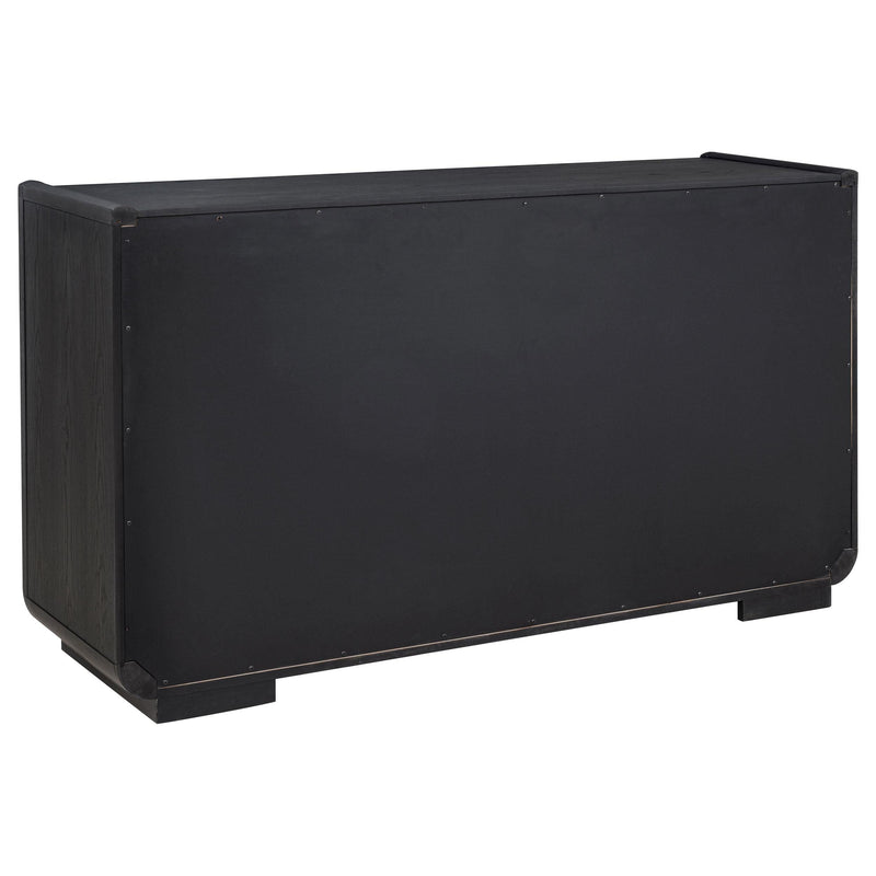 Leandro 2-drawer Dining Sideboard Server Burnished Black - detail 6