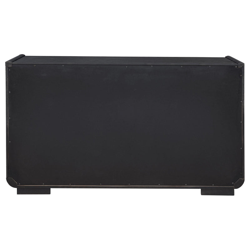 Leandro 2-drawer Dining Sideboard Server Burnished Black - detail 7