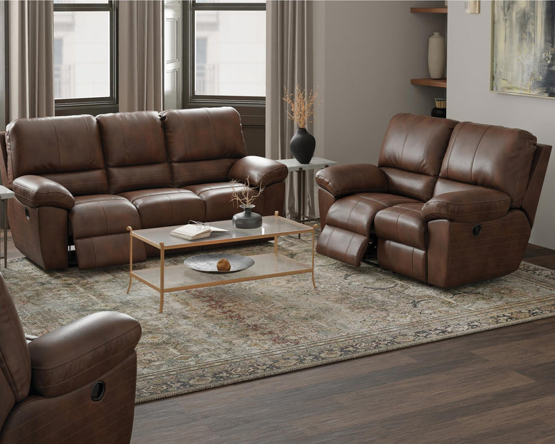 Stetson Walnut Sofa & Loveseat
