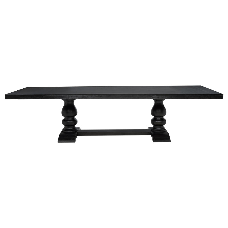 Phelps 9-piece Rectangular Dining Table Set Distressed Noir - detail 4