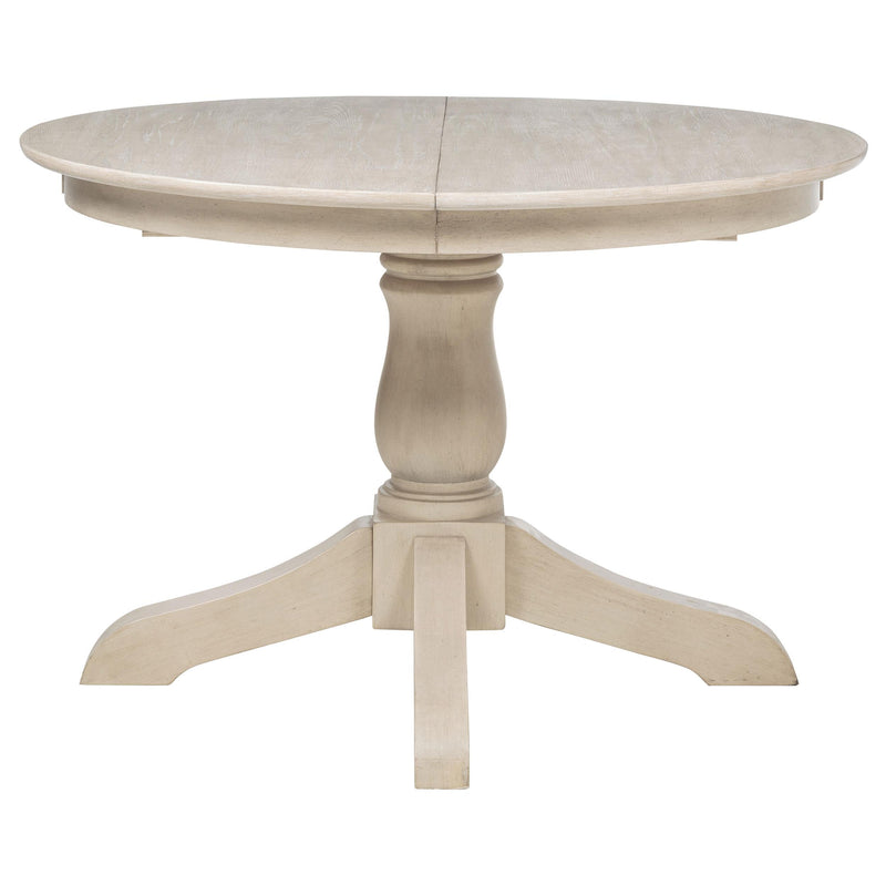 Orrison Oval 62-inch Wood Extension Leaf Dining Table Linen - detail 6