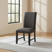 Berning Fabric Upholstered Parson Side Chair Charcoal (Set of 2) - alternate view