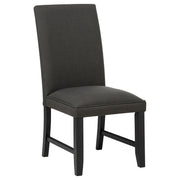 Berning Fabric Upholstered Parson Side Chair Charcoal (Set of 2) - detail 3