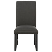 Berning Fabric Upholstered Parson Side Chair Charcoal (Set of 2) - detail 4