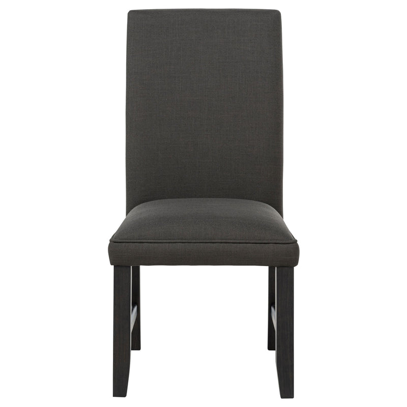 Berning Fabric Upholstered Parson Side Chair Charcoal (Set of 2) - detail 4
