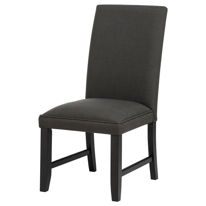 Berning Fabric Upholstered Parson Side Chair Charcoal (Set of 2) - detail 5