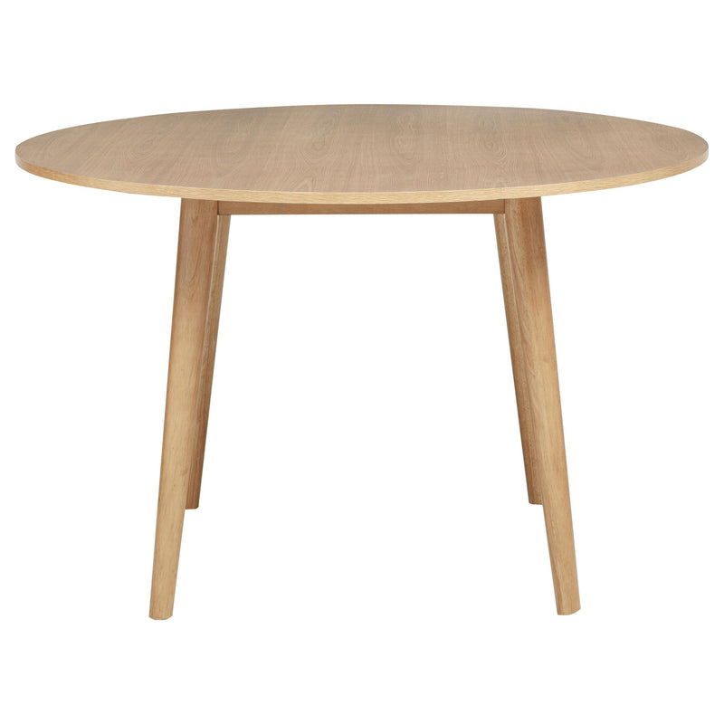 Andrews 5-piece Round Wood Dining Room Table Set Light Ash - detail 4