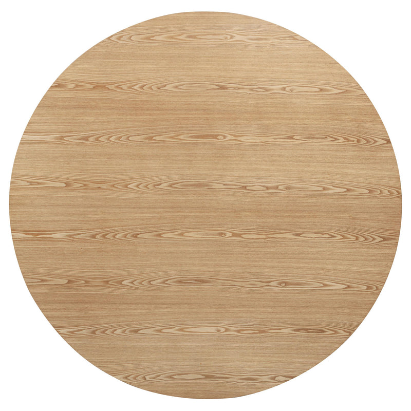 Andrews 5-piece Round Wood Dining Room Table Set Light Ash - detail 5