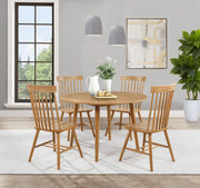 Andrews 48-inch Round Wood Dining Room Table Light Ash - detail 7