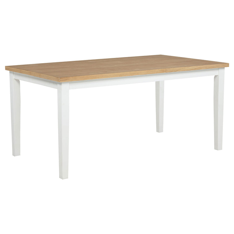 Andrews 7-piece Rectangular Dining Set Light Ash and White - detail 3