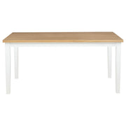 Andrews 7-piece Rectangular Dining Set Light Ash and White - detail 4