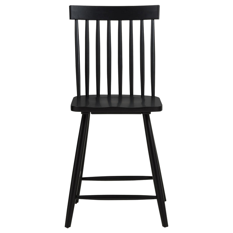 Andrews Windsor Counter Height Dining Side Chair Black (Set of 2) - detail 4