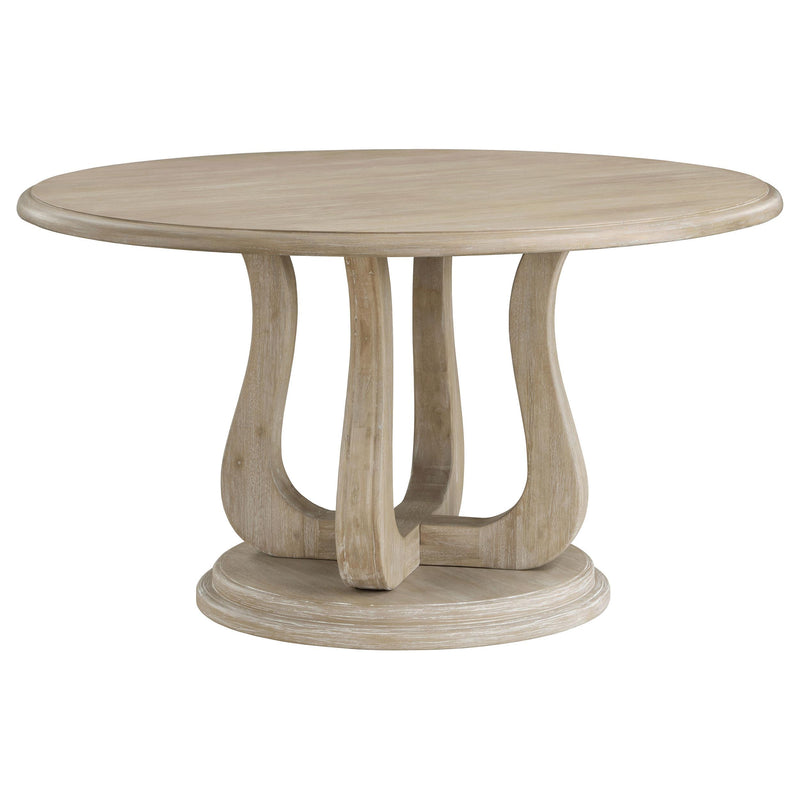 Trofello 5-piece Round Dining Table Set White Washed - detail 3